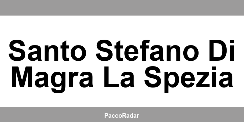 Centro operativo SDA - Numero di telefono per contattare Santo Stefano Di Magra La Spezia